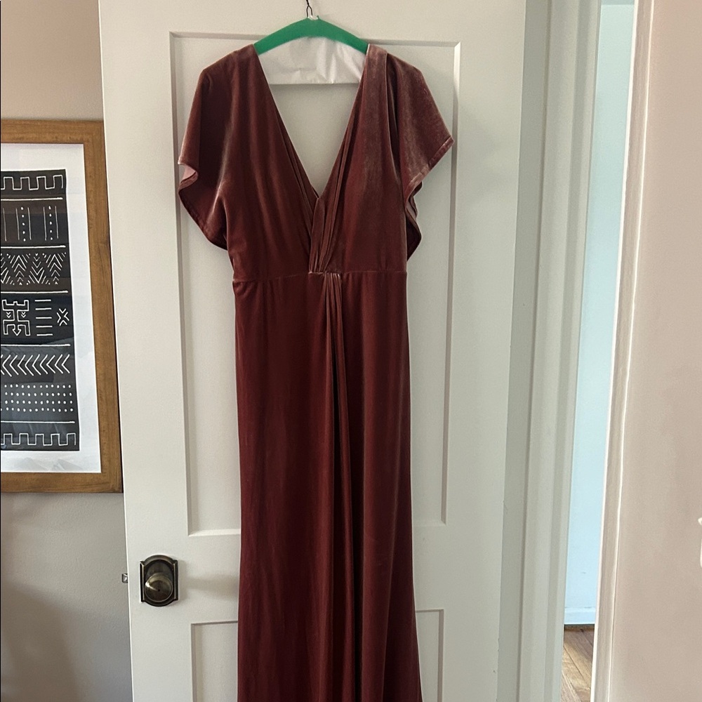 Elegant Dusty Rose revelry Evening Gown